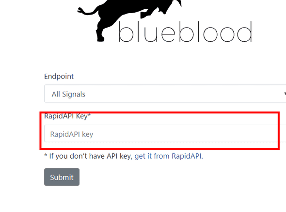 Enter API key in this box